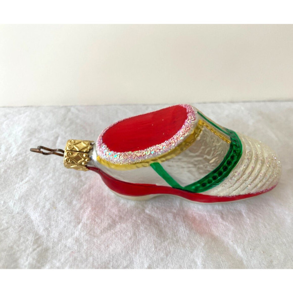 Inge Glas Athletic Shoe Christmas Ornament Germany Glass - Picture 1 of 5